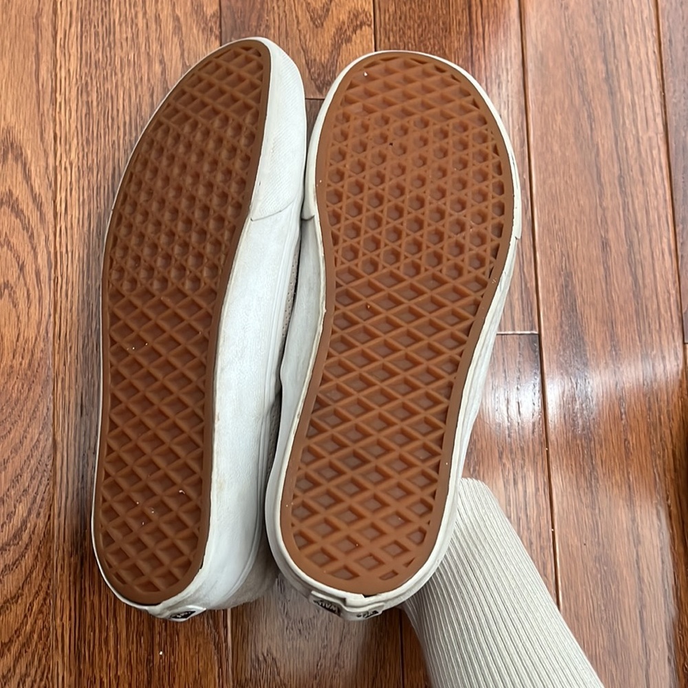 Vans Tan Suede Slip-On Shoes - Picture 5 of 5
